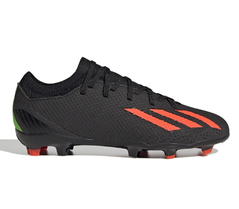 Adidas X Speedportal.3 Firm Ground Junior Football Boots Black Solar Red Solar Green Size 3 Central Sports